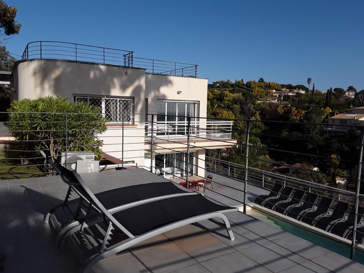 Villa Alamp#Supercannes #Golfejuan #Cannes #Mediterraneanpanoramicview #Piscine #Rooftop # Verymodern #Openliving #Closebeach #Closecapantibesヴァロリス エクステリア 写真